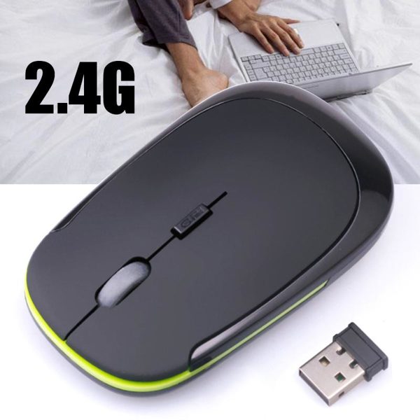 Mouse Slim Inalámbrico 2.4GHz Ratón Desplazamiento Óptico PC Ordenador Portátil Mac