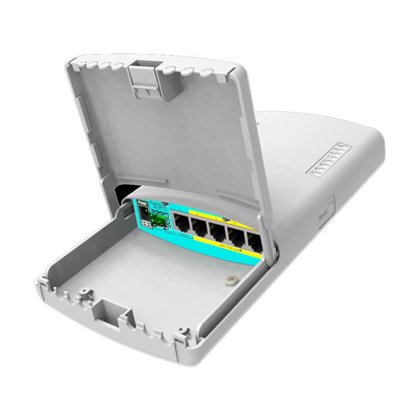 PowerBox Pro Routerboard 5 puertos Gigabit Ethernet 4 PoE 1 SFP 1 USB Mikrotik