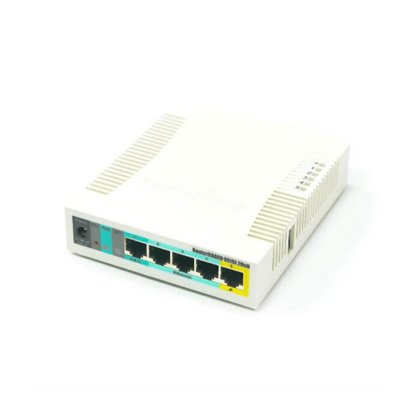 Router Board Punto de Acceso Inalámbrico con 600Mhz CPU 128MB RAM 5x LAN micro USB Mikrotik