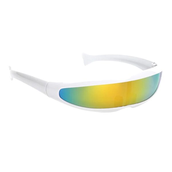 Lentes gafas UV400 Futuristas Espejada Visor de Sol Cyclops Cosplay Disfraz Sun glasses Espacial Robot Visera Animales
