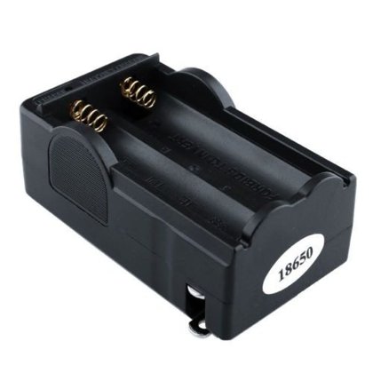 Cargador Dual Baterías Recargables 18650 Li-ion SIN Baterías